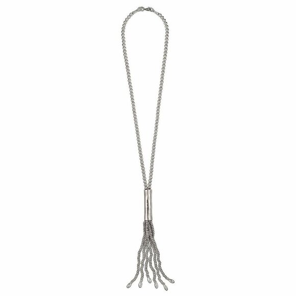 Uno de 50 Jellyfish Silver Long Tassel Necklace - Picture 4 of 11